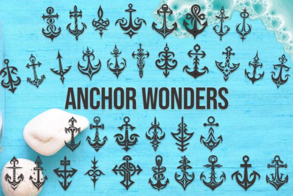 Anchor Wonders Font: Nautical Dingbats for Handmade Branding and Product Design