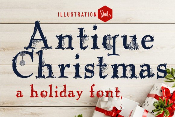 Antique Christmas: A Hand-Crafted Serif Font for Editorial Holiday Design