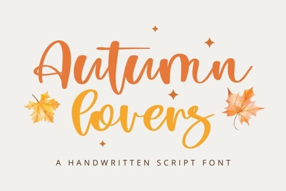 Autumn Lovers: A Sweet Script Handwritten Font for Editorial Design and Digital Publishing