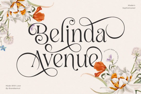 Belinda Avenue Font: Elevating Small Business Branding with Sophisticated Style