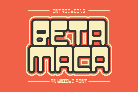 Beta Maca: A Bold Display Font for Futuristic Editorial Design