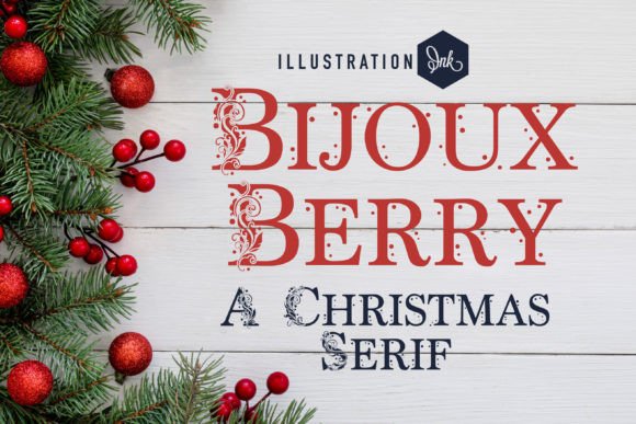 Bijoux Berry: A Festive Serif Font for Elegant Editorial Design