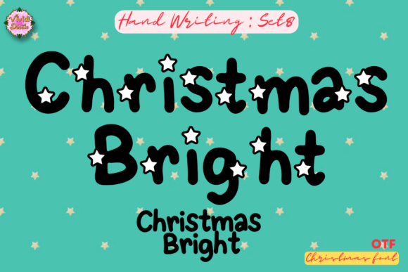 Christmas Bright 8: Festive Font for Small Business Branding