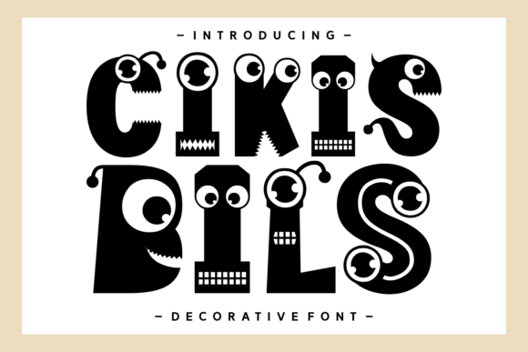 Cikis Bils: A Playful Decorative Font for Creative Projects