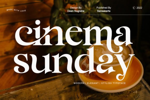 Cinema Sunday: A Chic Serif Font for Elegant Design