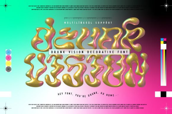 Drunk Vision: A Trendy Decorative Font for Bold Branding