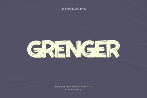 Grenger: A Modern Brush Script Font for Dynamic Branding Projects