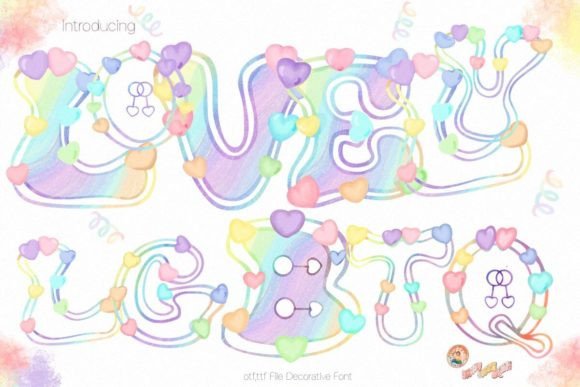 Lgbtq Lovely: A Playful Decorative Font for Modern Branding Projects