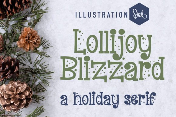 Lollijoy Blizzard: A Handcrafted Font for Decorative Craft Designs