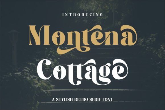 Montena Cottage: The Retro Serif Font for Elegant Craft and Product Design