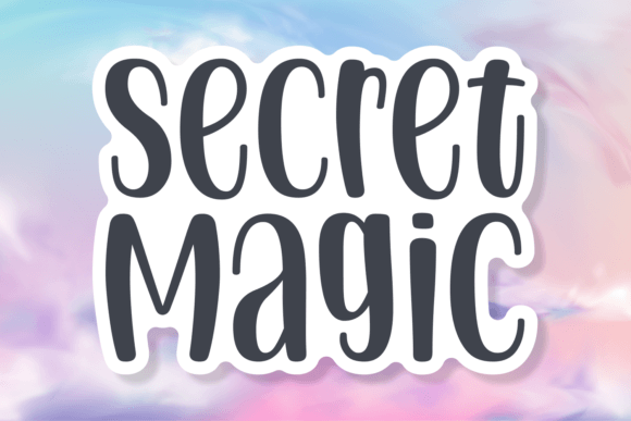Secret Magic: A Chic Handwritten Font for Elegant Editorial Design