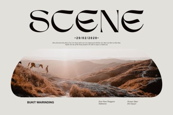 Sego: A Stylish Serif Font for Elegant Editorial Design