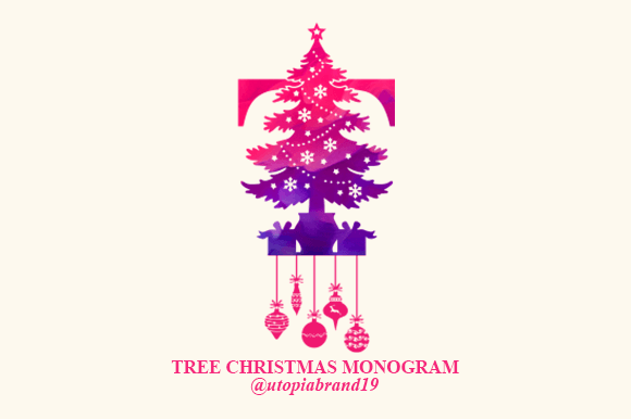 Tree Christmas Monogram: A Festive Decorative Font for Holiday Editorial Design