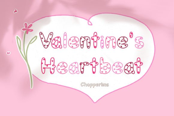 Valentine s Heartbeat: A Romantic Decorative Font for Business Branding