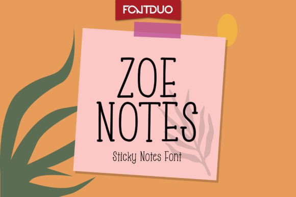Zoe Notes: A Handwritten Serif Font for Crafters and Makers